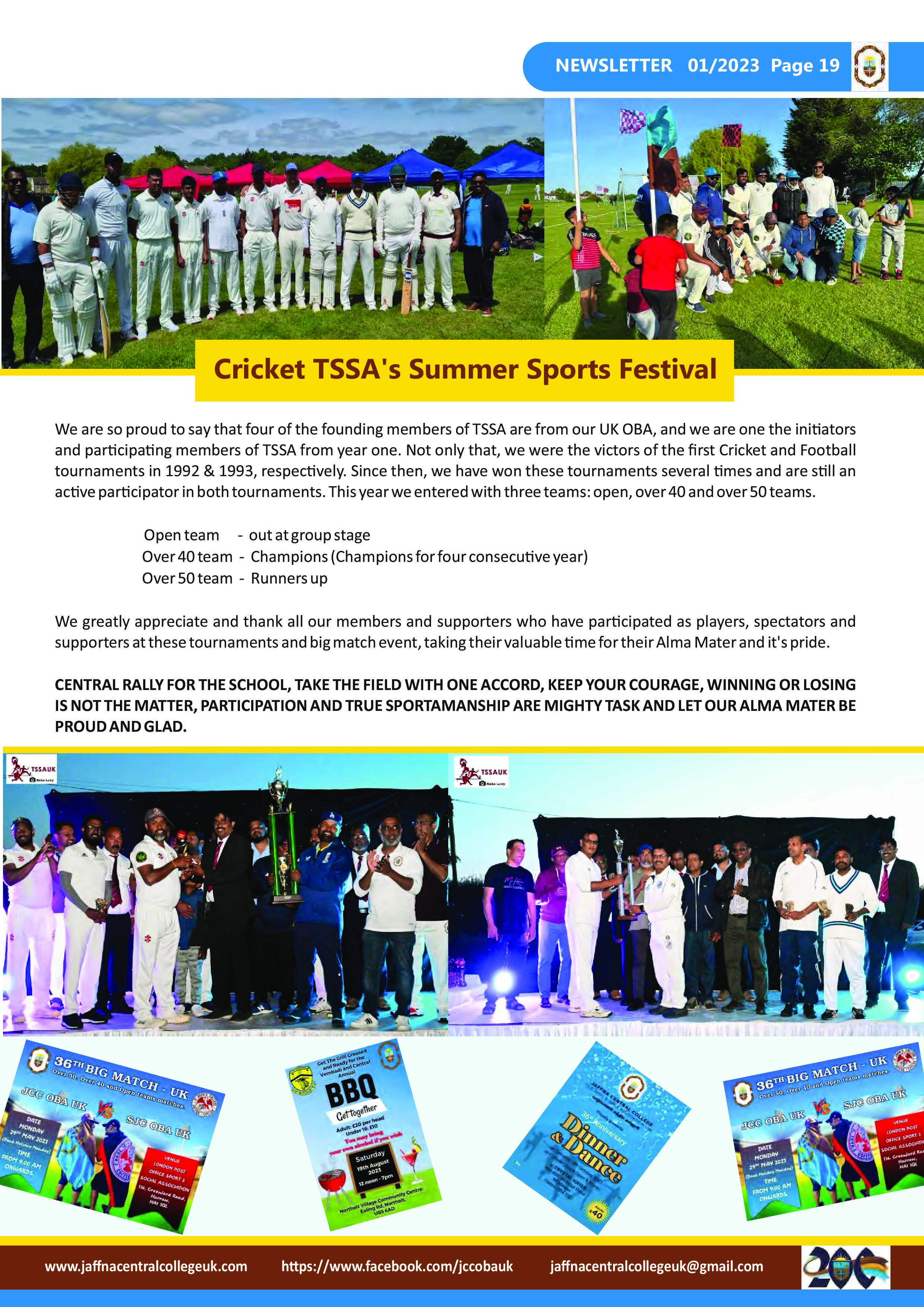 JCC OBA UK Newsletter - 2023 Page 19